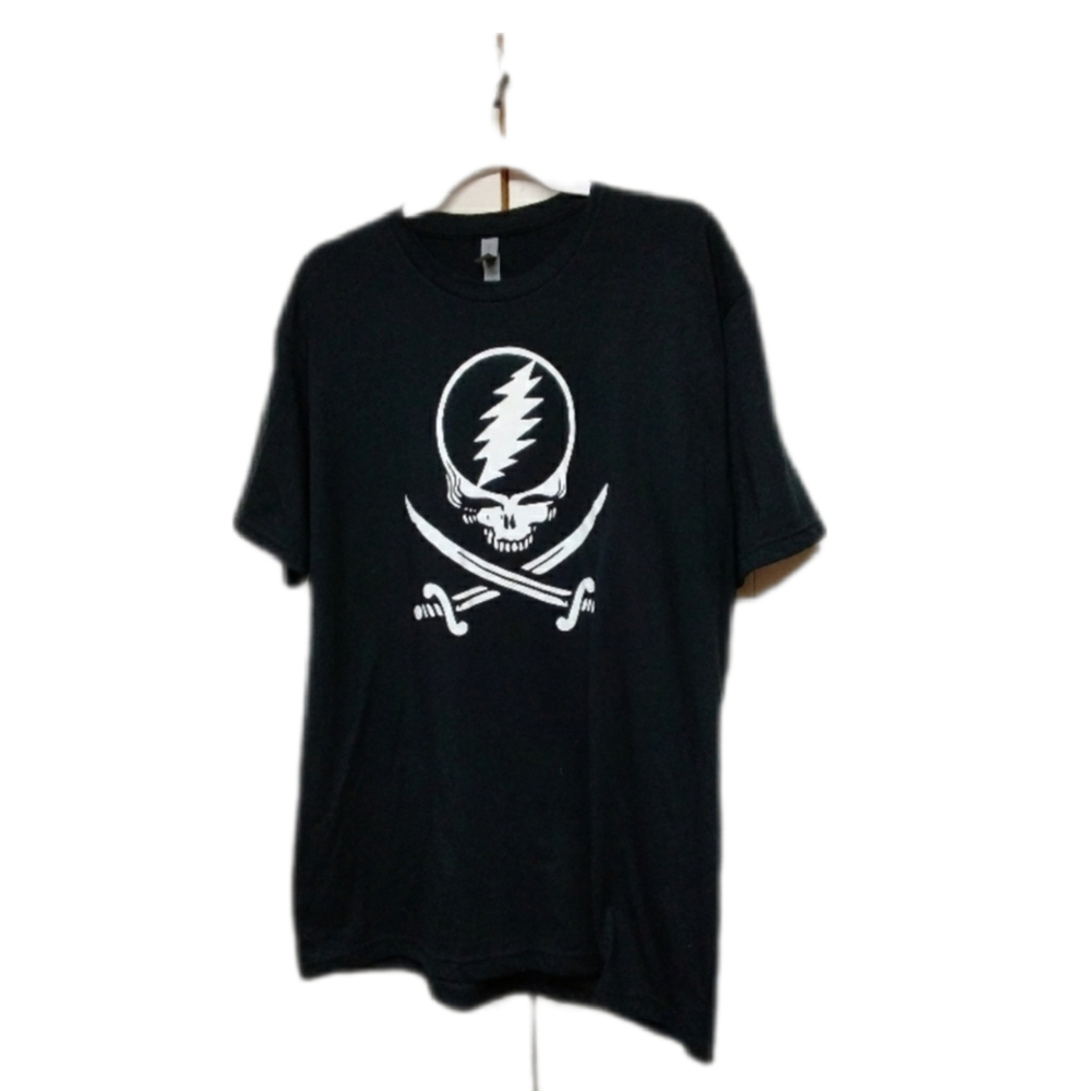 Bob Weir Pirate Stealie T-shirt Grateful Dead and Company Black NWT
